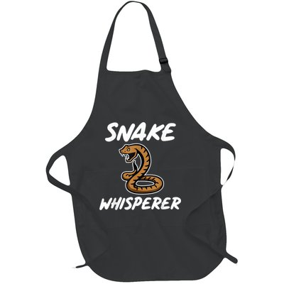 Snake Whisperer Funny Pet Snake For Snake Owners Full-Length Apron With Pockets