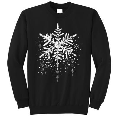 Snowflake Winter Funny Matching Family Christmas Design Sweatshirt