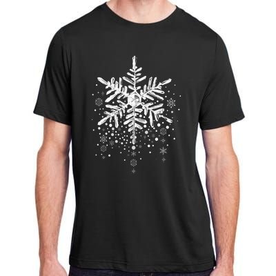 Snowflake Winter Funny Matching Family Christmas Design Adult ChromaSoft Performance T-Shirt