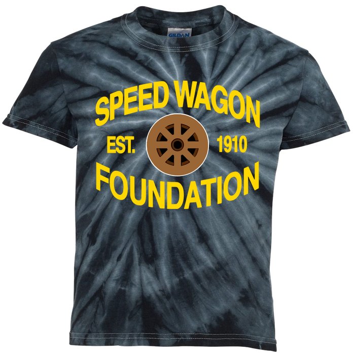 Speed Wagon Foundation Est 1910 Kids Tie-Dye T-Shirt