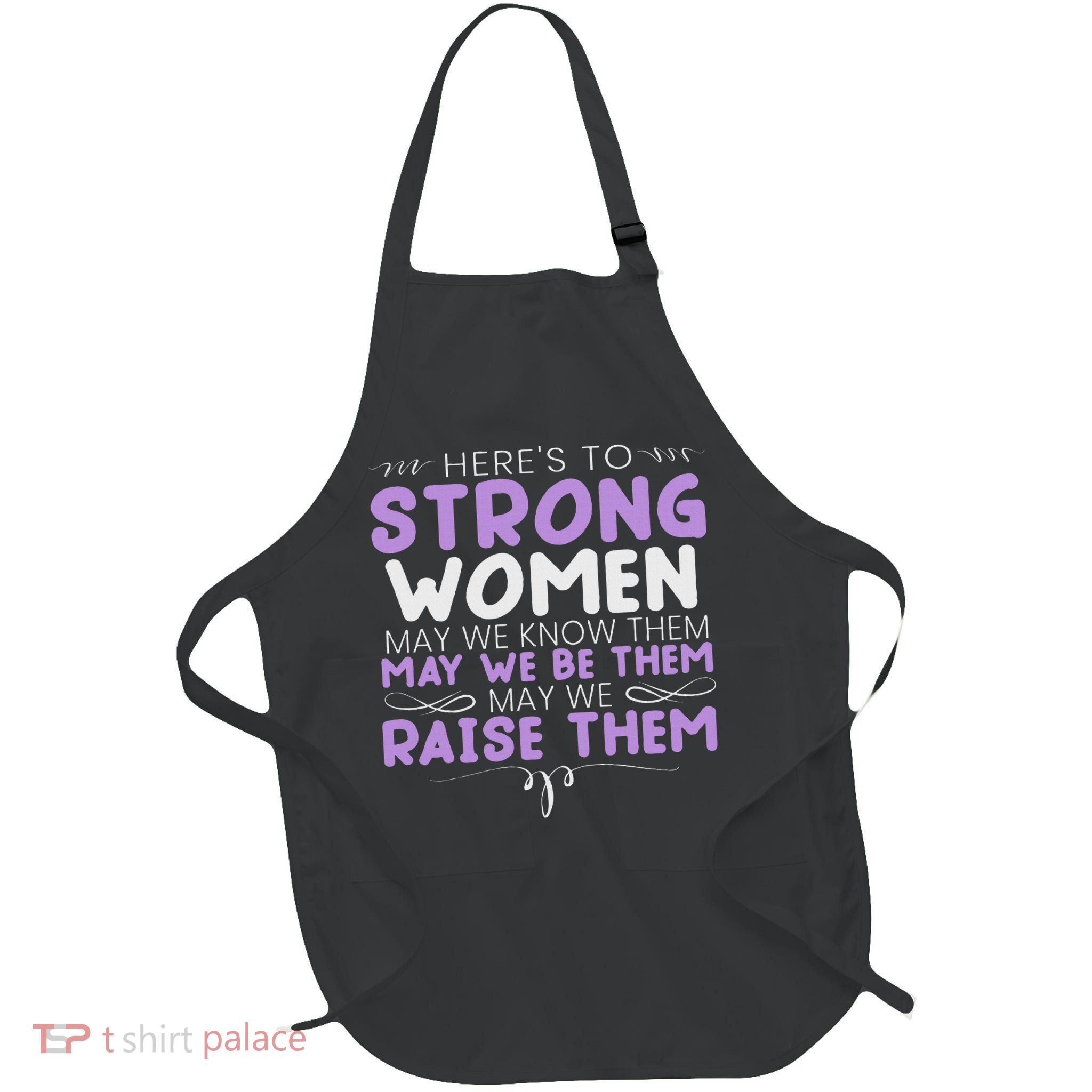 Strong Women Feminist Feminism Women Up Gender Equality Full-Length Apron With Pockets