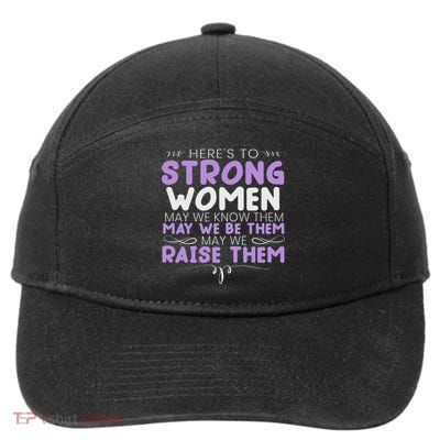 Strong Women Feminist Feminism Women Up Gender Equality 7-Panel Snapback Hat