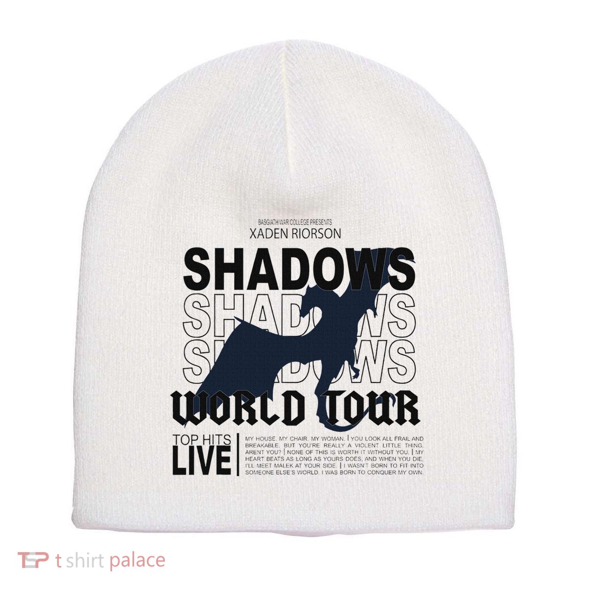 Shadows World  Fourth Wing World Short Acrylic Beanie