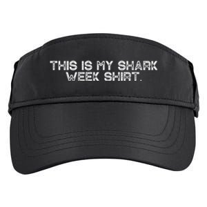 Shark Week For Shark Lover Adult Drive Performance Visor