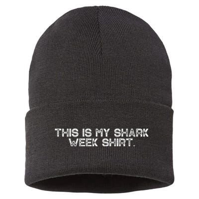 Shark Week For Shark Lover Sustainable Knit Beanie