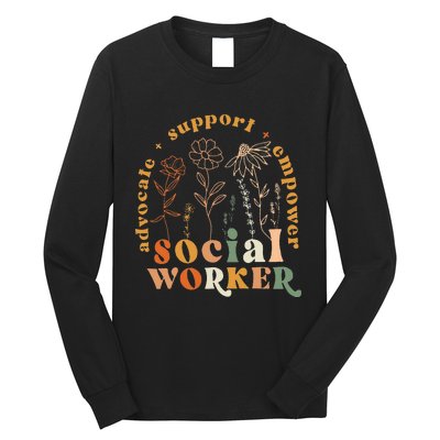 Social Worker Funny Social Work Month Long Sleeve Shirt