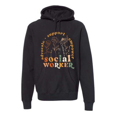 Social Worker Funny Social Work Month Premium Hoodie