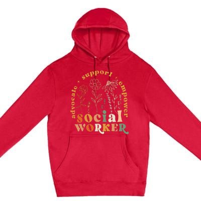 Social Worker Funny Social Work Month Premium Pullover Hoodie