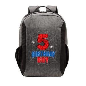 Spider Web Five 5 Years Old 5th Birthday Boy Party Vector Backpack