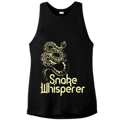 Snake Whisperer Funny Ladies PosiCharge Tri-Blend Wicking Tank