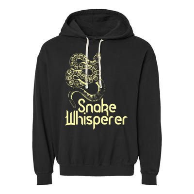 Snake Whisperer Funny Garment-Dyed Fleece Hoodie