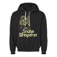 Snake Whisperer Funny Garment-Dyed Fleece Hoodie