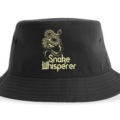 Snake Whisperer Funny Sustainable Bucket Hat