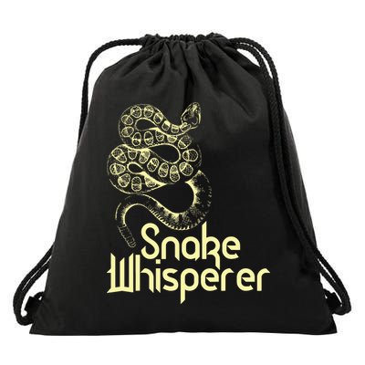 Snake Whisperer Funny Drawstring Bag