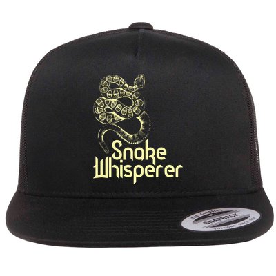 Snake Whisperer Funny Flatbill Hat