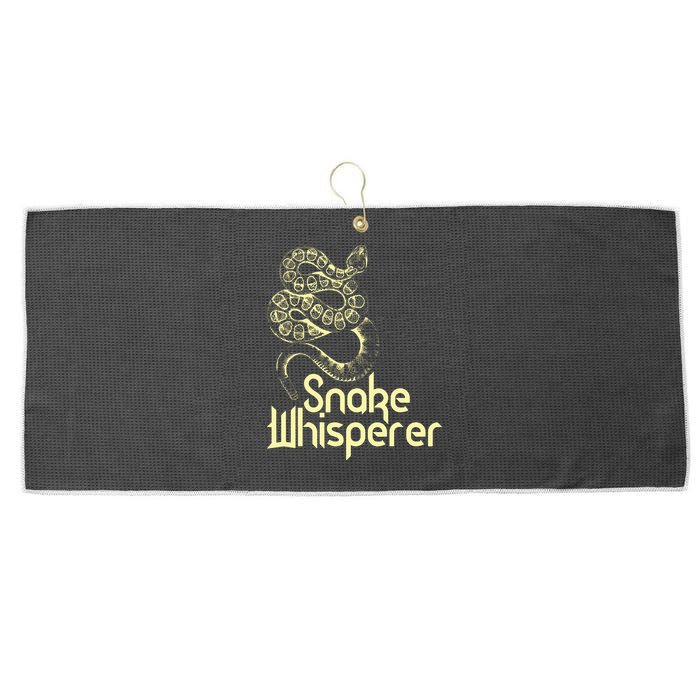 Snake Whisperer Funny Large Microfiber Waffle Golf Towel
