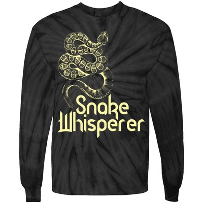 Snake Whisperer Funny Tie-Dye Long Sleeve Shirt