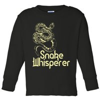 Snake Whisperer Funny Toddler Long Sleeve Shirt