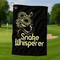 Snake Whisperer Funny Golf Towel