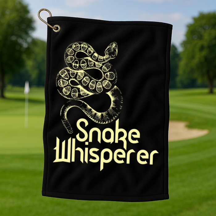 Snake Whisperer Funny Golf Towel