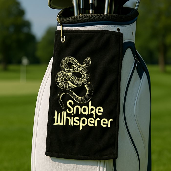 Snake Whisperer Funny Golf Towel