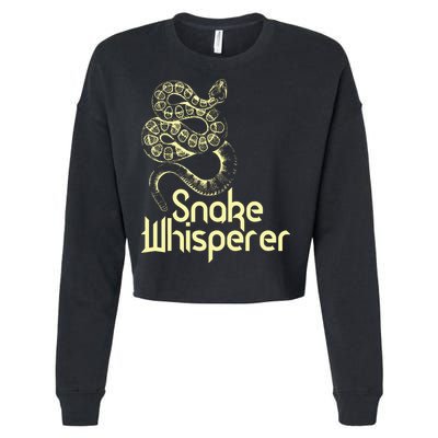 Snake Whisperer Funny Cropped Pullover Crew
