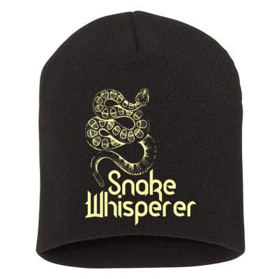Snake Whisperer Funny Short Acrylic Beanie