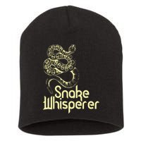 Snake Whisperer Funny Short Acrylic Beanie
