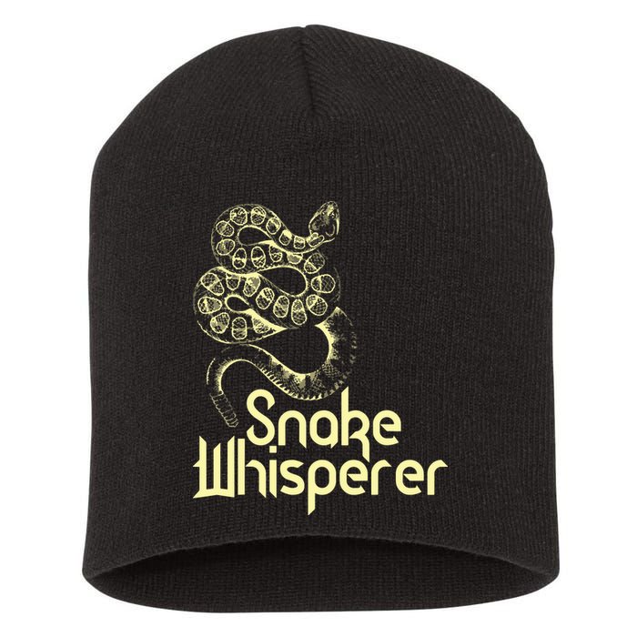 Snake Whisperer Funny Short Acrylic Beanie
