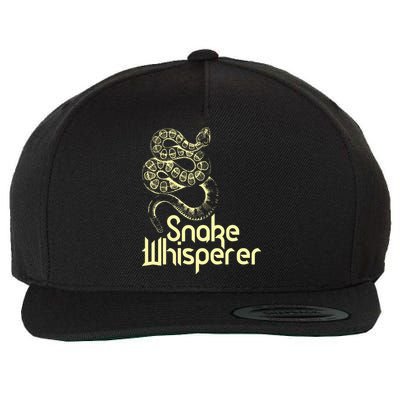 Snake Whisperer Funny Wool Snapback Cap