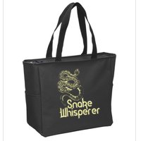 Snake Whisperer Funny Zip Tote Bag