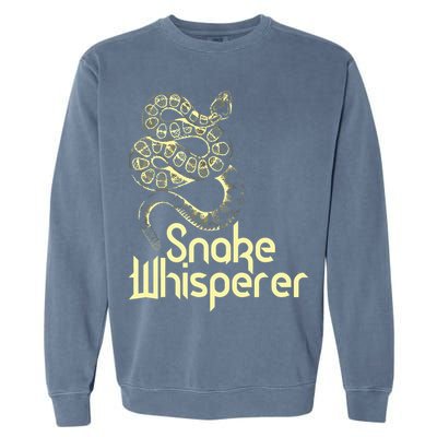 Snake Whisperer Funny Garment-Dyed Sweatshirt