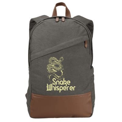 Snake Whisperer Funny Cotton Canvas Backpack
