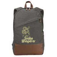 Snake Whisperer Funny Cotton Canvas Backpack