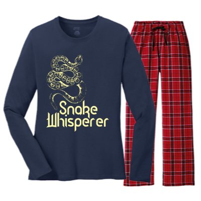 Snake Whisperer Funny Women's Long Sleeve Flannel Pajama Set 