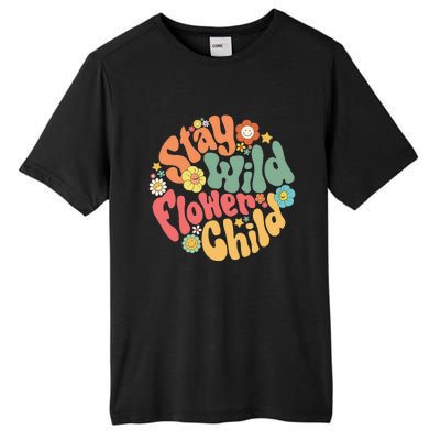 Stay Wild Flower Child Flower Retro Natural Boho Hippie Tall Fusion ChromaSoft Performance T-Shirt