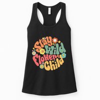 Stay Wild Flower Child Flower Retro Natural Boho Hippie Womens Tank Top