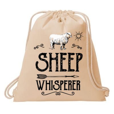 SHEEPP WHISPERER Funny Design Gift For Men Women Boy Girl Drawstring Bag