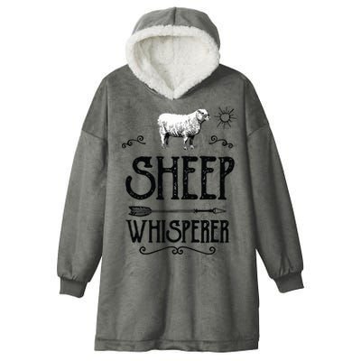 SHEEPP WHISPERER Funny Design Gift For Men Women Boy Girl Hooded Wearable Blanket