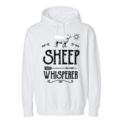 SHEEPP WHISPERER Funny Design Gift For Men Women Boy Girl Garment-Dyed Fleece Hoodie
