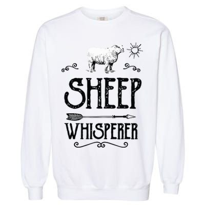 SHEEPP WHISPERER Funny Design Gift For Men Women Boy Girl Garment-Dyed Sweatshirt