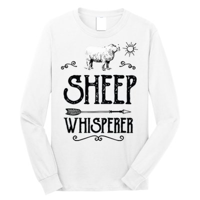 SHEEPP WHISPERER Funny Design Gift For Men Women Boy Girl Long Sleeve Shirt