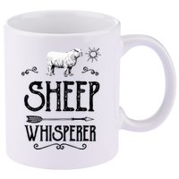 SHEEPP WHISPERER Funny Design Gift For Men Women Boy Girl 11oz C Handle Ceramic Mug