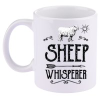 SHEEPP WHISPERER Funny Design Gift For Men Women Boy Girl 11oz C Handle Ceramic Mug