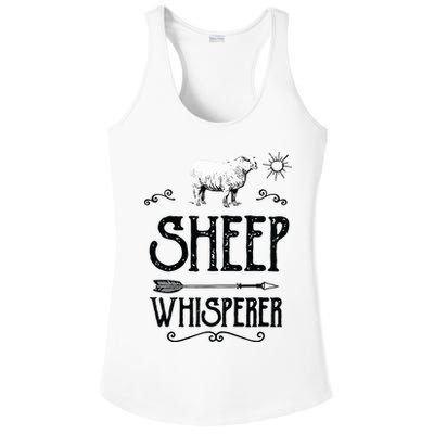 SHEEPP WHISPERER Funny Design Gift For Men Women Boy Girl Ladies PosiCharge Competitor Racerback Tank