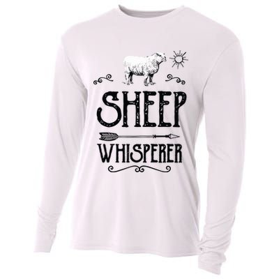 SHEEPP WHISPERER Funny Design Gift For Men Women Boy Girl Cooling Performance Long Sleeve Crew