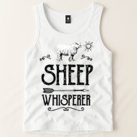SHEEPP WHISPERER Funny Design Gift For Men Women Boy Girl Tank Top