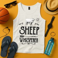 SHEEPP WHISPERER Funny Design Gift For Men Women Boy Girl Tank Top