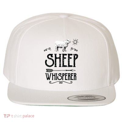SHEEPP WHISPERER Funny Design Gift For Men Women Boy Girl Wool Snapback Cap