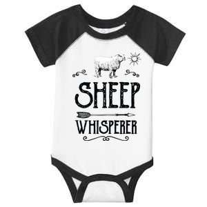 SHEEPP WHISPERER Funny Design Gift For Men Women Boy Girl Infant Baby Jersey Bodysuit